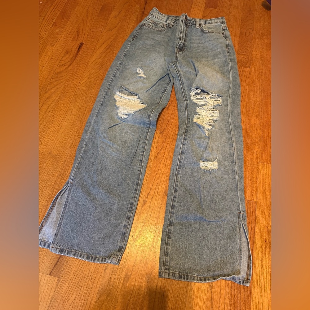 Altar’d State Distressed Blue Jeans